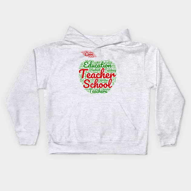 Teacher's day gift for educator Kids Hoodie by Mr_tee